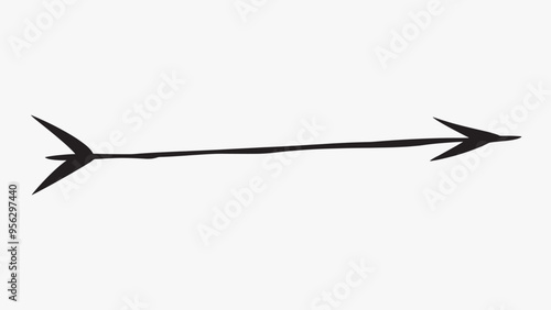 Simple black double-headed arrow