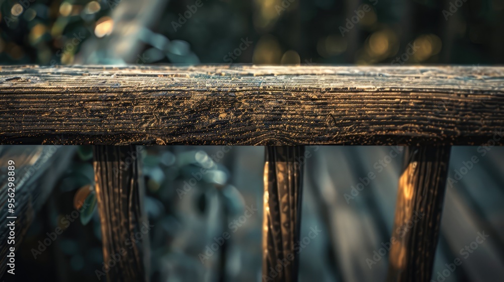 Timber Railing Texture Wooden railing showing the wood grain as lines It looked like a tree ...