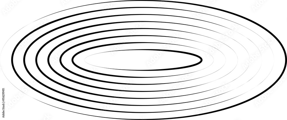 Oval icons with lines. Geometric shape Oval icons with lines. Geometric shape