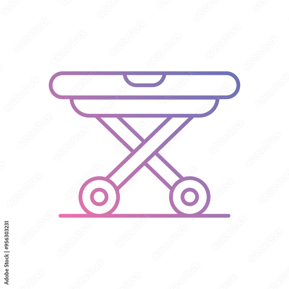 Folding Table icon vector stock illustration Folding Table icon vector stock illustration
