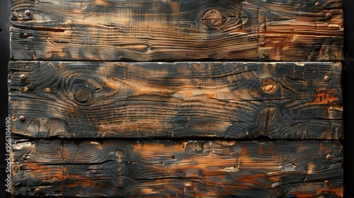 Reclaimed wooden texture background with rough, rustic details and natural imperfections, photo