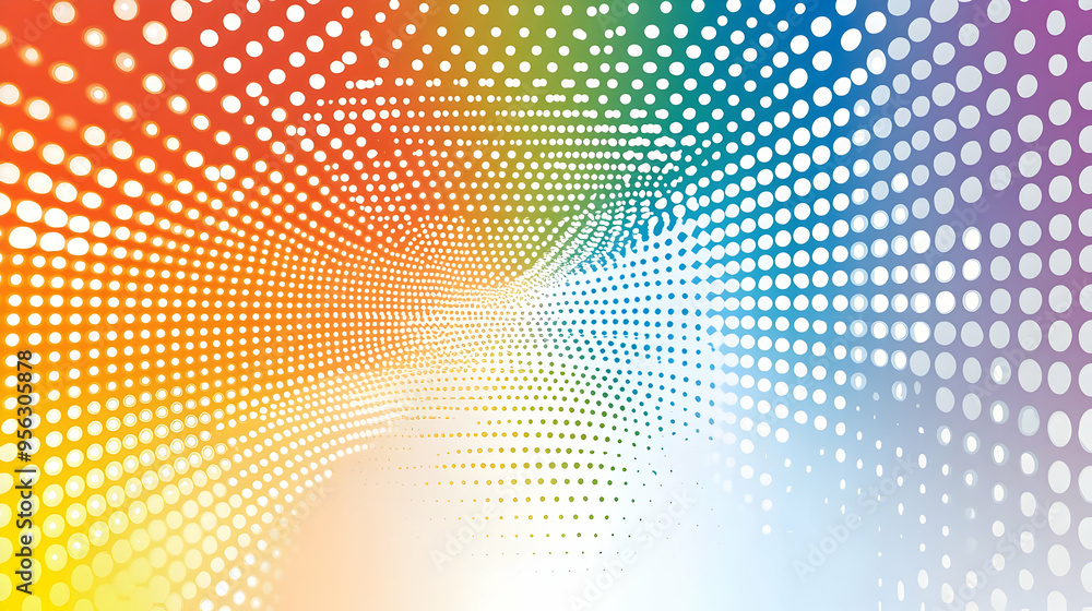 Abstract Rainbow Dot Pattern Background Abstract Rainbow Dot Pattern Background