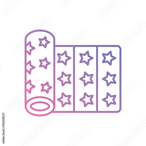 Cuadro en lienzo Sleeping Pad icon vector stock illustration