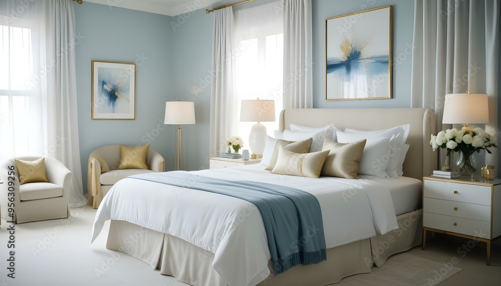 Fototapeta premium Photo interior modern design room 3d illustration