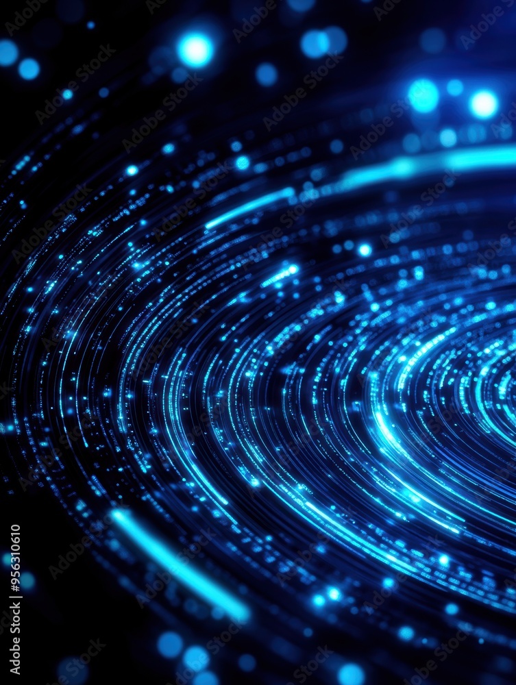 A mesmerizing blue swirl of light particles creates a stunning visual effect, ideal for backgrounds and abstract themes. A mesmerizing blue swirl of light particles creates a stunning visual effect, ideal for backgrounds and abstract themes.