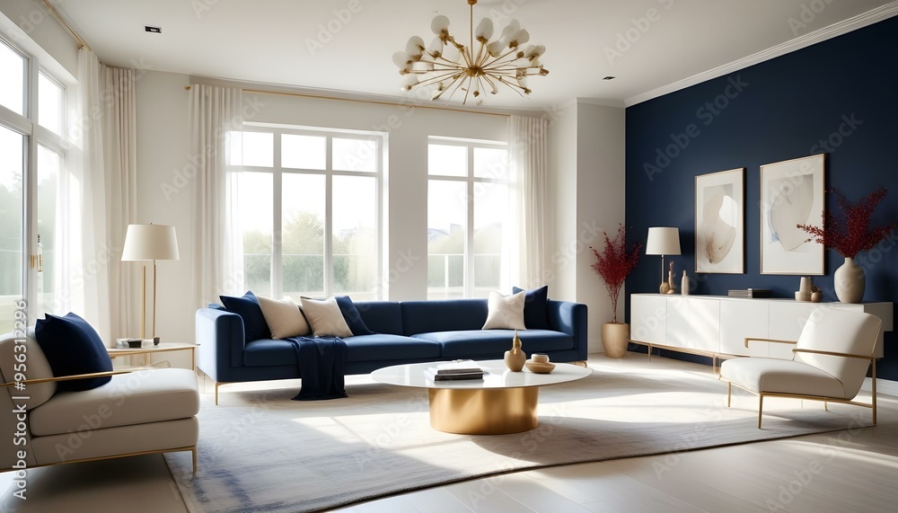 Photo interior modern design room 3d illustration Photo interior modern design room 3d illustration