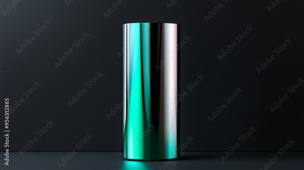 A stainless steel tube mockup with a gradient design transitioning from polished steel to a green hue, symbolizing the blend of technology and environmental responsibility. A stainless steel tube mockup with a gradient design transitioning from polished steel to a green hue, symbolizing the blend of technology and environmental responsibility.