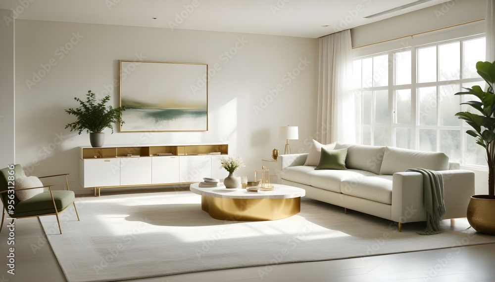 Photo interior modern design room 3d illustration Photo interior modern design room 3d illustration