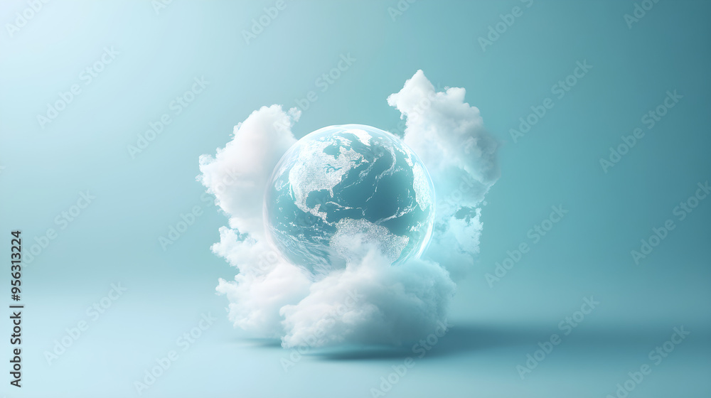Obraz premium world ozone day.the ozone layer is like a blanket for Earth. AI generative.