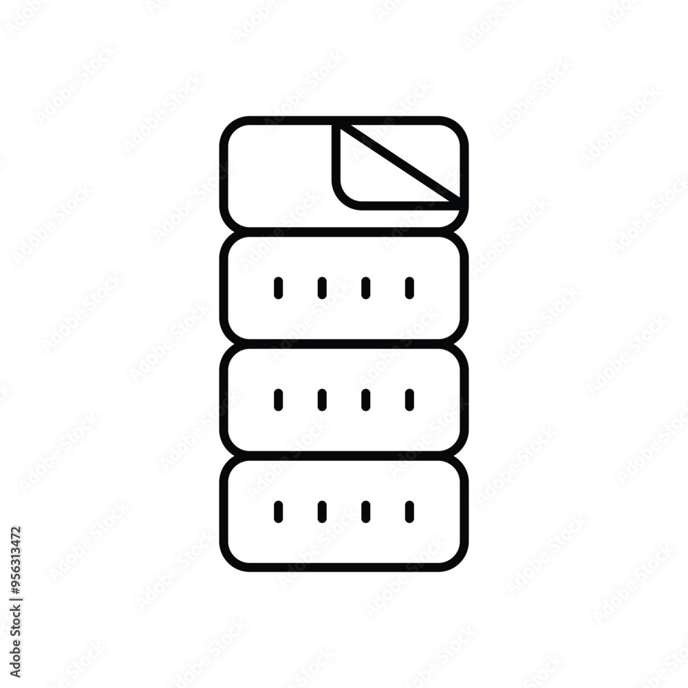 Sleeping Bag icon vector stock illustration Sleeping Bag icon vector stock illustration