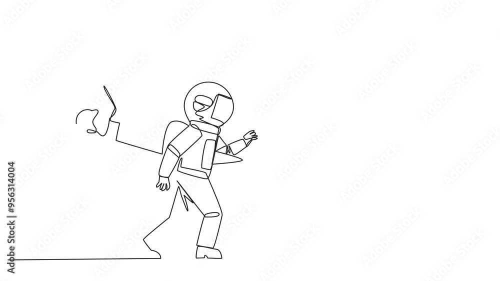 Animated self drawing of continuous line drawing astronaut stabbed in the back by a large knife. Cheated to ruin by a business partner. The traitor. Full length single line animation Animated self drawing of continuous line drawing astronaut stabbed in the back by a large knife. Cheated to ruin by a business partner. The traitor. Full length single line animation