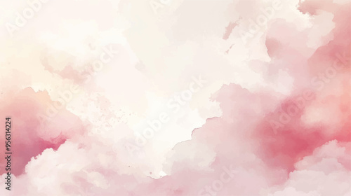 watercolor background with abstract brushed texture in horizontal orientation. Hand drawn vector texture. Brush stroked painting pastel color watercolour