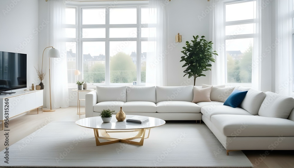 Photo interior modern design room 3d illustration Photo interior modern design room 3d illustration