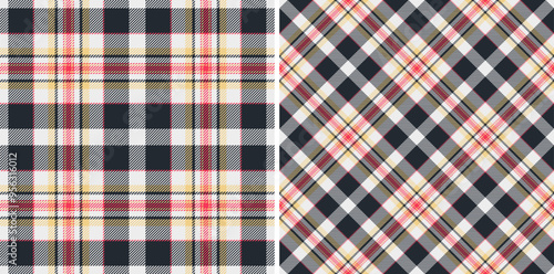 Textile tartan texture of pattern background plaid with a check vector seamless fabric. Set in space colors for chic home decor ideas.