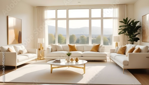 Wallpaper Mural Photo interior modern design room 3d illustration Torontodigital.ca