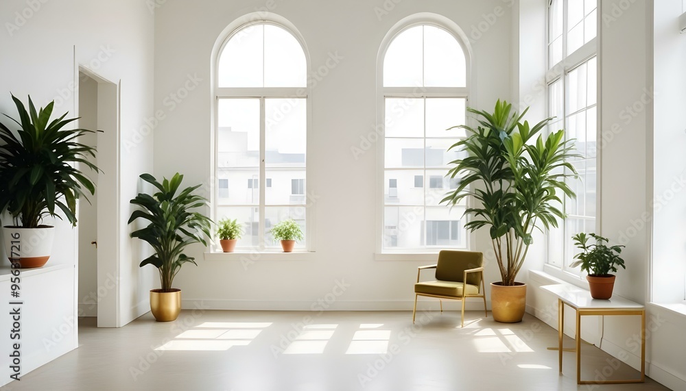 Photo interior modern design room 3d illustration Photo interior modern design room 3d illustration