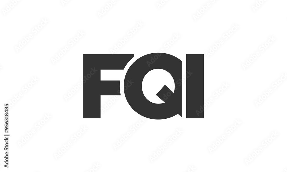 FQI logo design template with strong and modern bold text. Initial based vector logotype featuring simple and minimal typography. Trendy company identity. FQI logo design template with strong and modern bold text. Initial based vector logotype featuring simple and minimal typography. Trendy company identity.