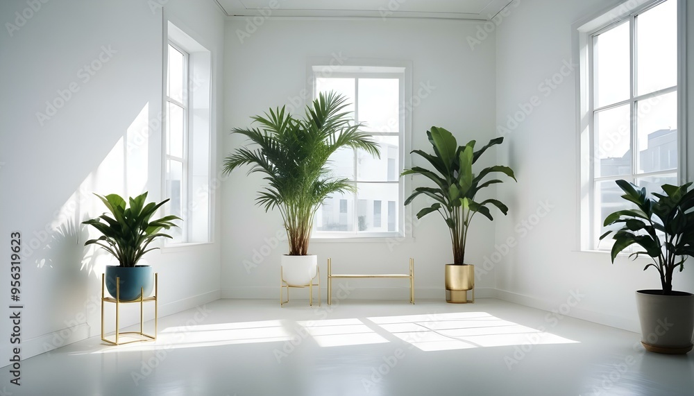 Photo interior modern design room 3d illustration Photo interior modern design room 3d illustration