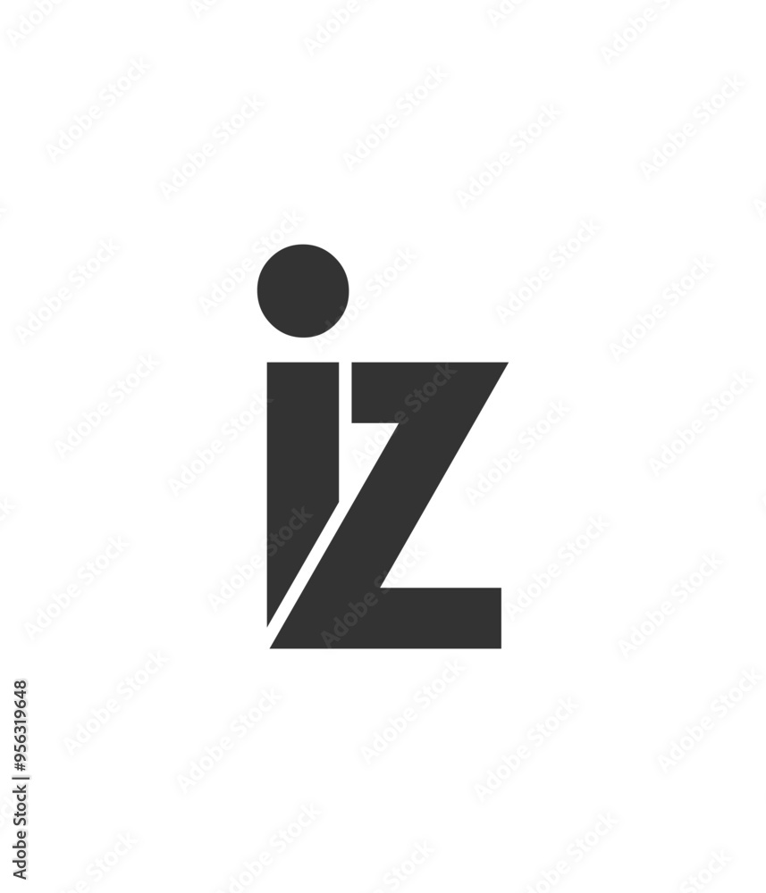 IZ creative geometric initial based modern and minimal logo. Letter i z trendy fonts. IZ creative geometric initial based modern and minimal logo. Letter i z trendy fonts.