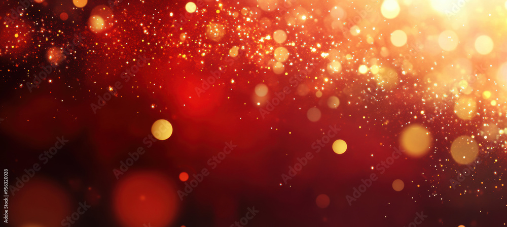 Red & Gold Sparkle Background. Red & Gold Sparkle Background.