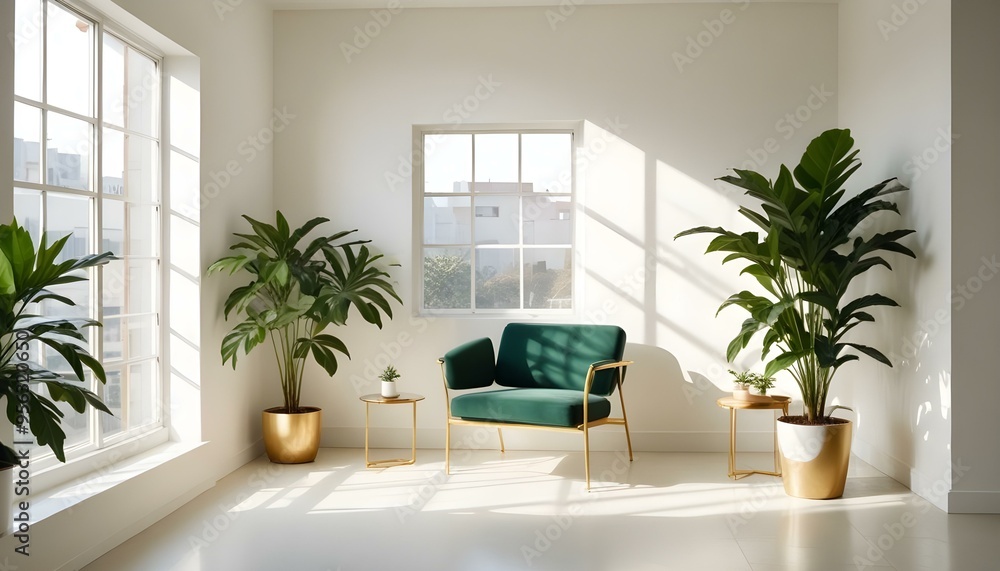 Photo interior modern design room 3d illustration Photo interior modern design room 3d illustration
