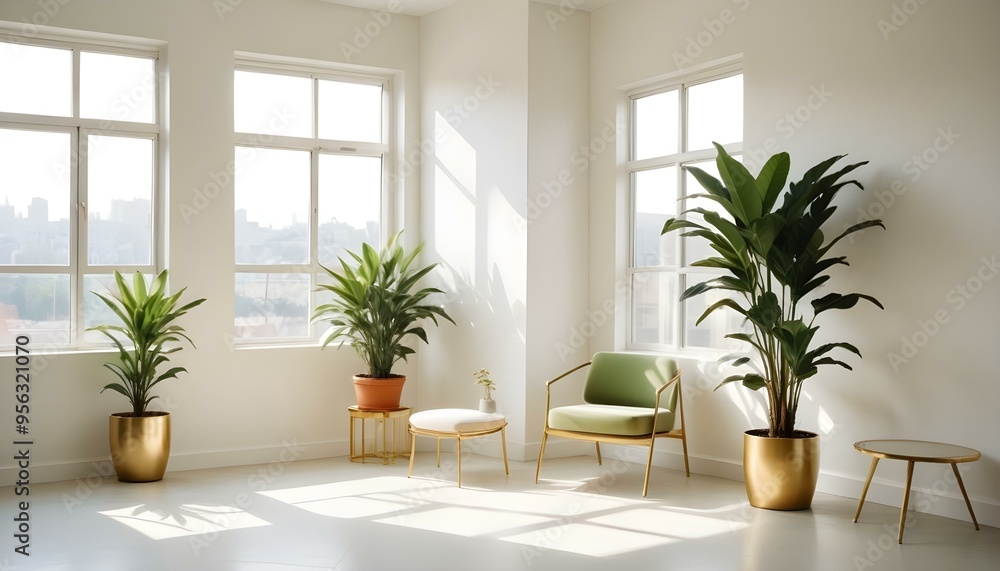 Photo interior modern design room 3d illustration Photo interior modern design room 3d illustration