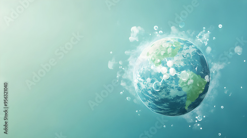 world ozone day. the ozone layer is like a blanket for Earth. AI generative.