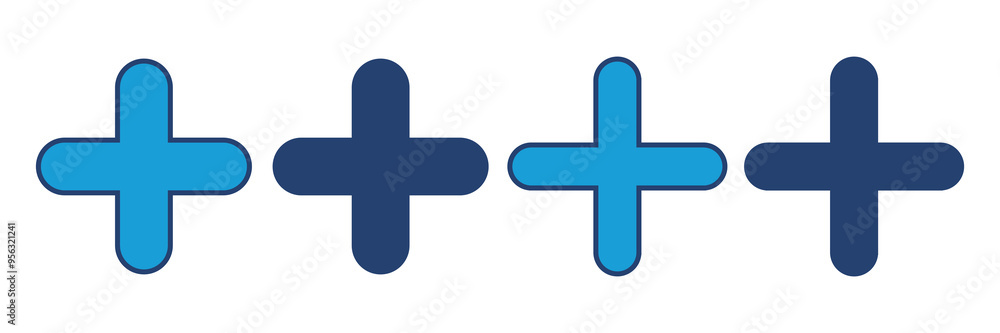 Plus Icon vector. Add plus icon Plus Icon vector. Add plus icon