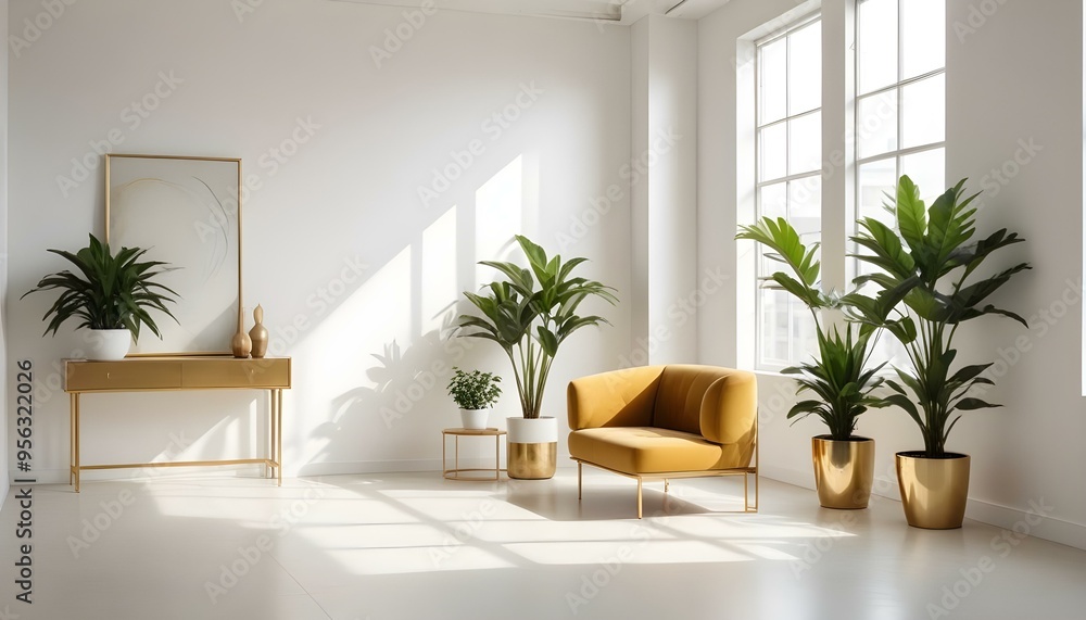 Photo interior modern design room 3d illustration Photo interior modern design room 3d illustration