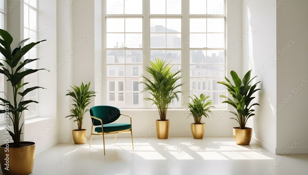 Photo interior modern design room 3d illustration Photo interior modern design room 3d illustration