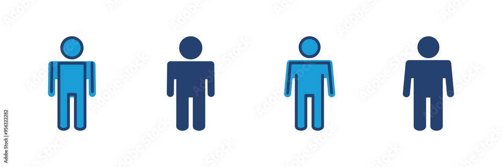Man icon vector. male icon vector. human symbol Man icon vector. male icon vector. human symbol