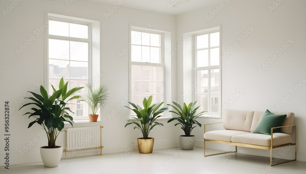 Photo interior modern design room 3d illustration Photo interior modern design room 3d illustration