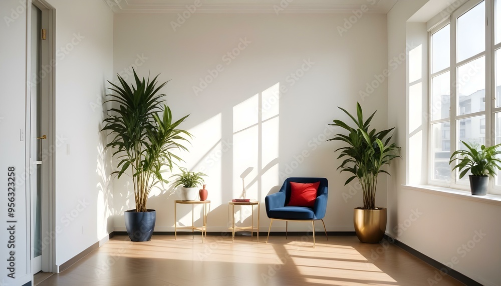 Photo interior modern design room 3d illustration Photo interior modern design room 3d illustration