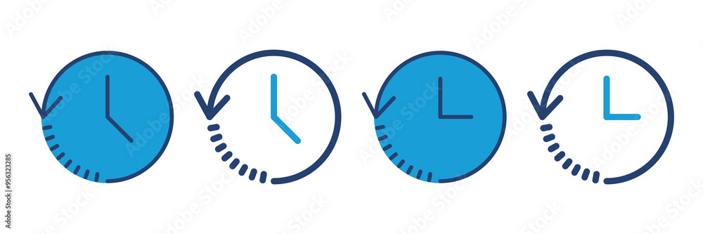 History icon vector. recent event history History icon vector. recent event history