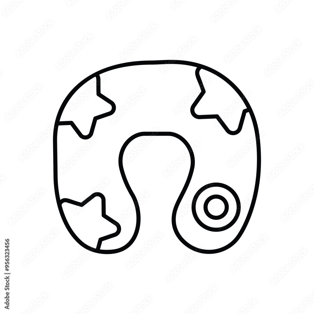 Travel Pillow icon vector stock illustration Travel Pillow icon vector stock illustration