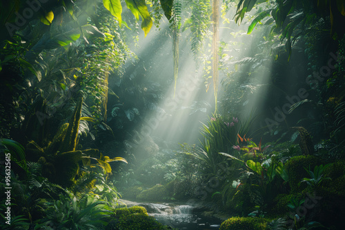 Jungle Stream Sunlight.