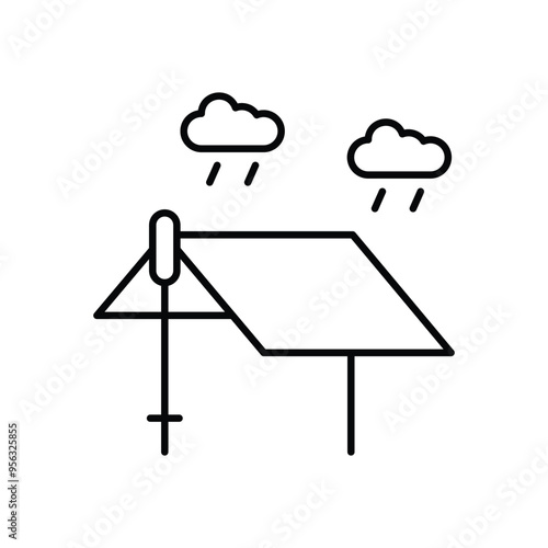 Tarp icon vector stock illustration