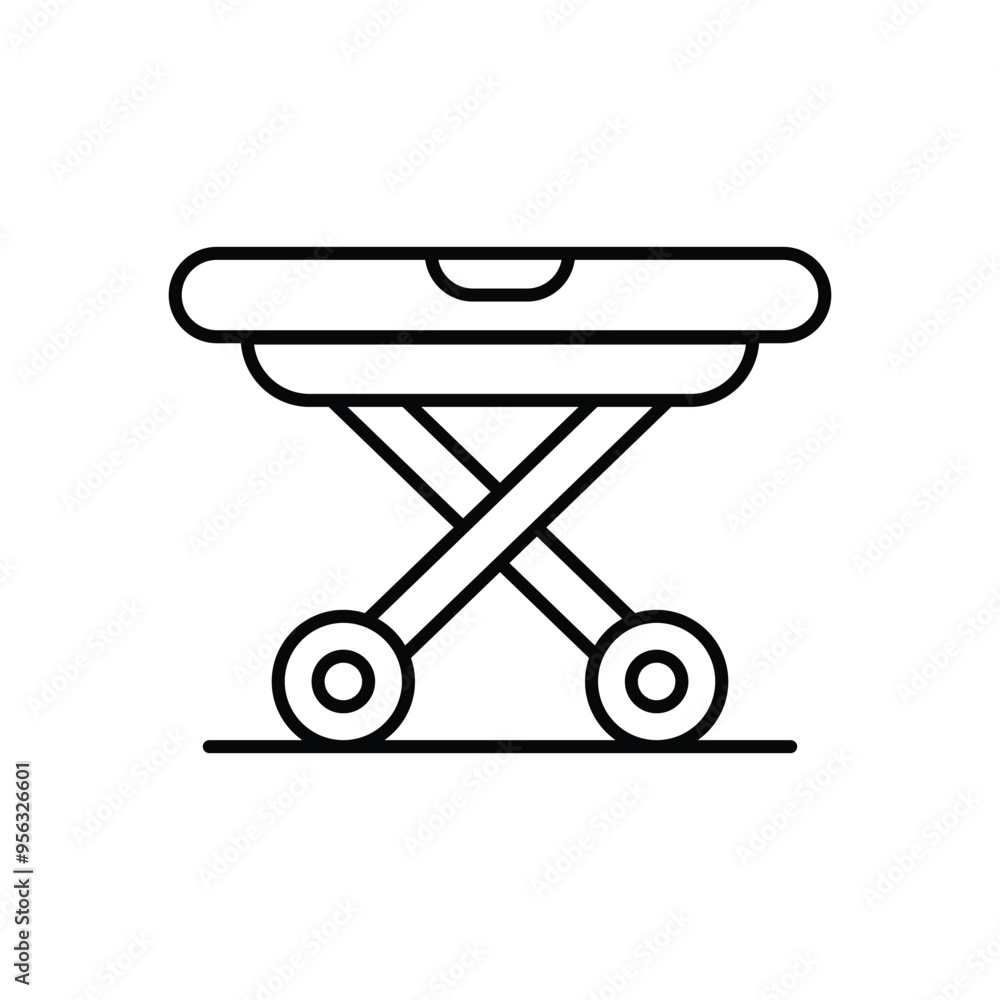 Folding Table icon vector stock illustration Folding Table icon vector stock illustration