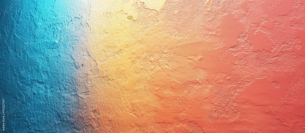 Colorful gradient wall background with soft texture details for a summer themed wallpaper with a smooth surface perfect for a copy space image Colorful gradient wall background with soft texture details for a summer themed wallpaper with a smooth surface perfect for a copy space image
