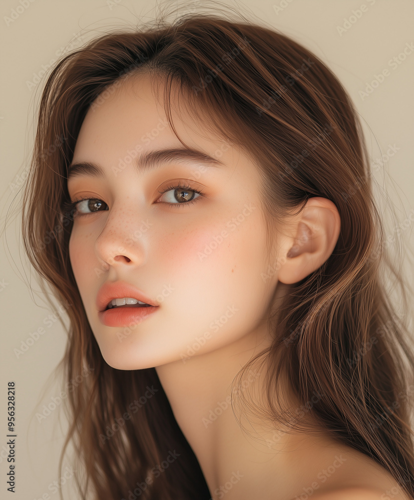 A beautiful model ,focusing on ear, suitable for jewelry mock up, skincare, beauty aesthetic industry
A beautiful model ,focusing on ear, suitable for jewelry mock up, skincare, beauty aesthetic industry