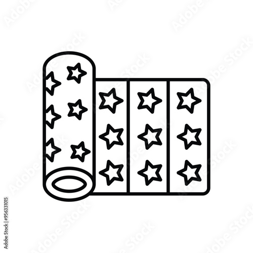 Bild auf Leinwand Sleeping Pad icon vector stock illustration
