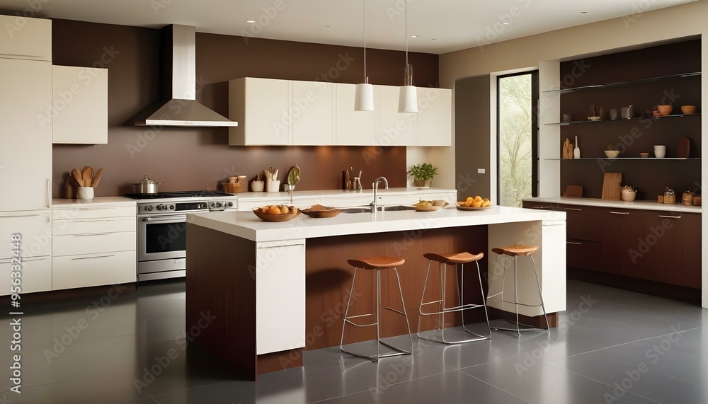 Photo interior modern design room 3d illustration Photo interior modern design room 3d illustration