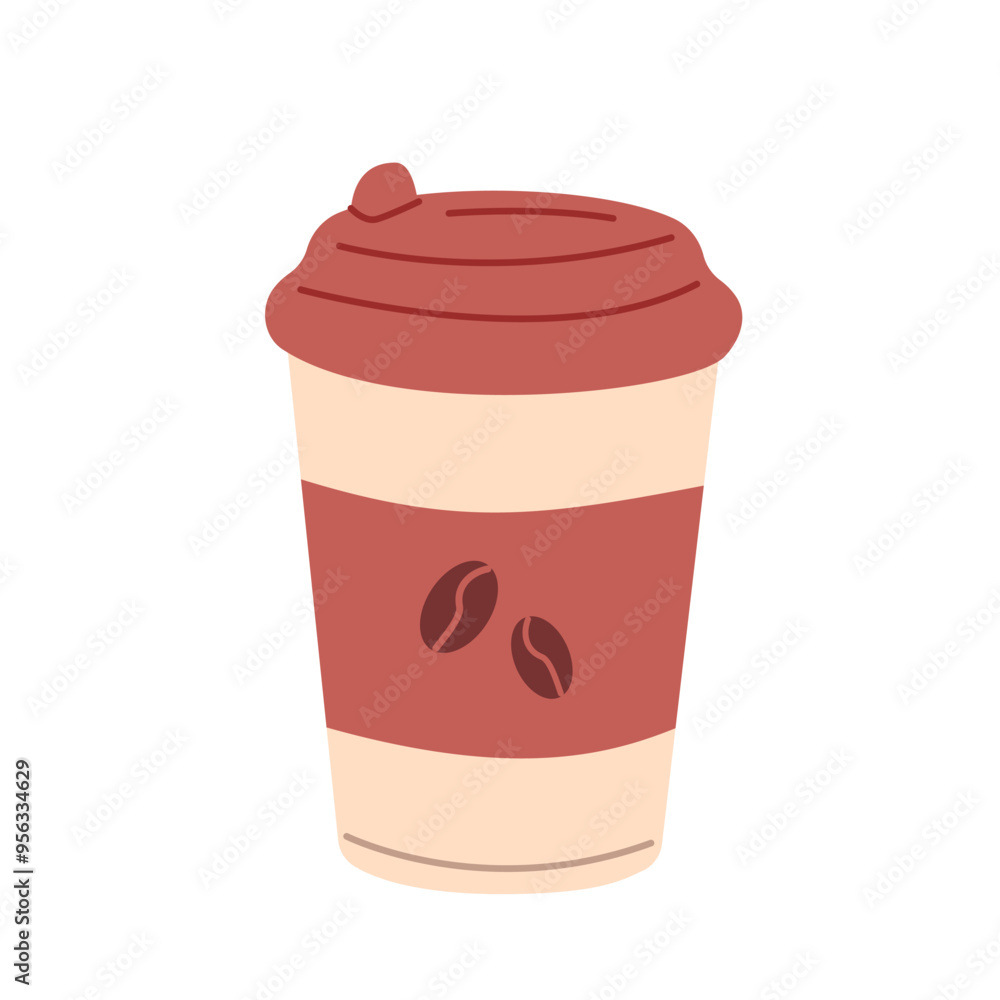 Plastic cup with coffee. Coffee drink. Autumn vibe. Warm and cozy. Plastic cup with coffee. Coffee drink. Autumn vibe. Warm and cozy.