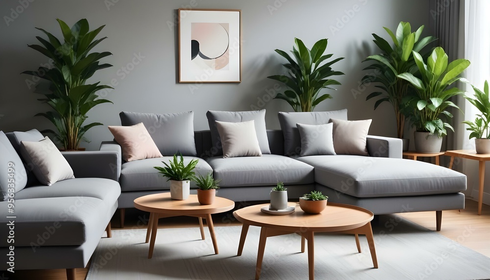 Photo interior modern design room 3d illustration Photo interior modern design room 3d illustration