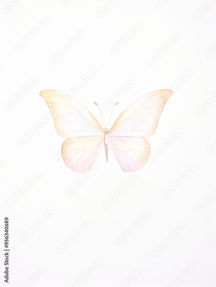 A delicate and elegant butterfly with soft pastel colors, symbolizing transformation and beauty in nature. A delicate and elegant butterfly with soft pastel colors, symbolizing transformation and beauty in nature.