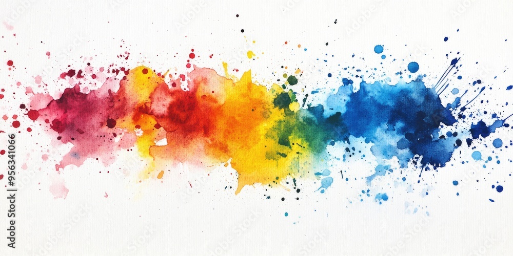 Watercolor splashes Watercolor splashes