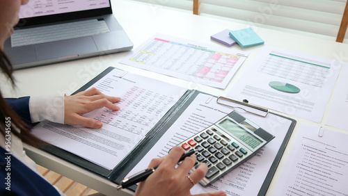 Bilde på lerret Internal Tax audit review checking ESG data risk in balance sheet prepare annual report GAAP IFRS IAS service