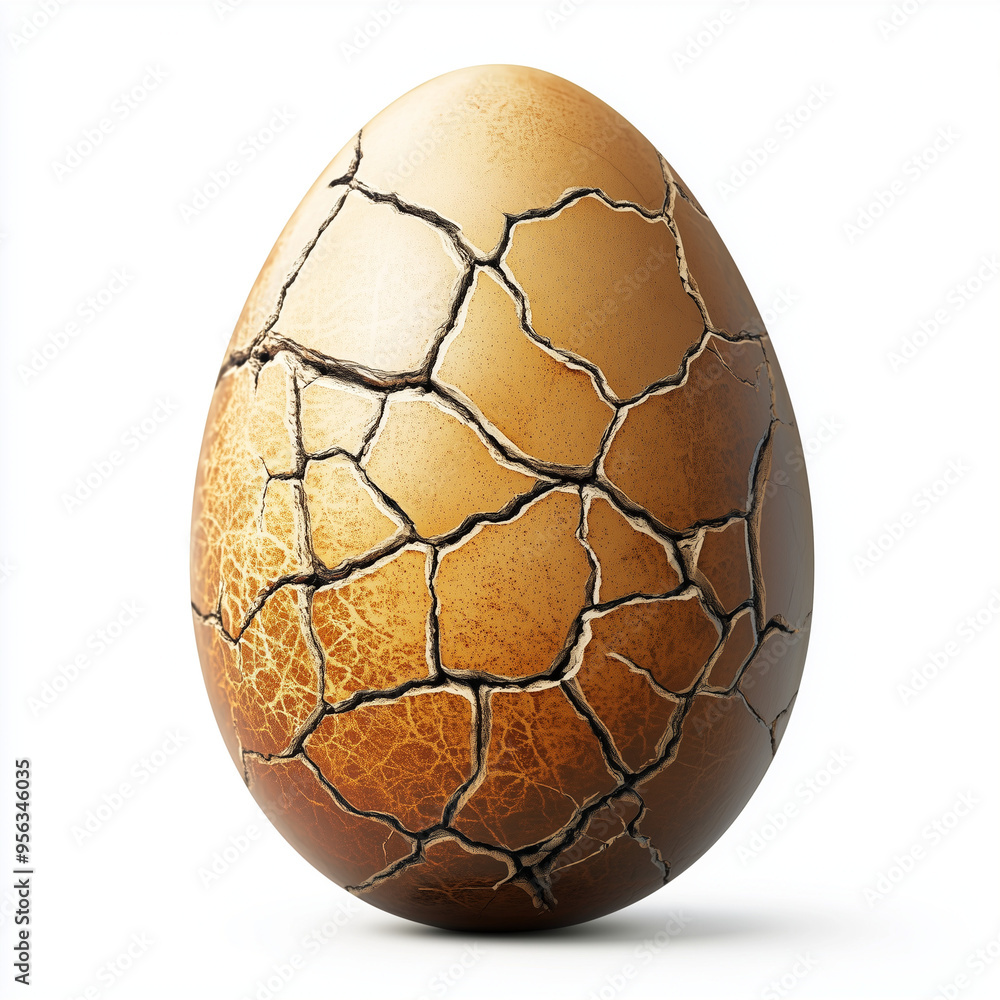 Egg icon with a cracked shell design, showing a subtle texture Egg icon with a cracked shell design, showing a subtle texture