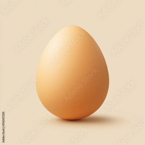 Simple egg icon with a smooth, rounded shape and a clean outline