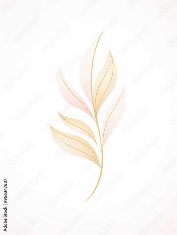 Elegant illustration of a delicate leaf with soft lines, perfect for nature-themed designs, logos, or minimalist decor. Elegant illustration of a delicate leaf with soft lines, perfect for nature-themed designs, logos, or minimalist decor.